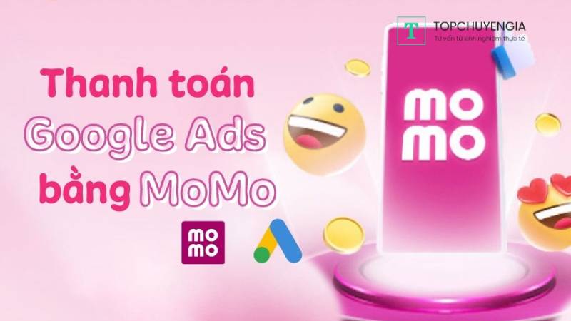 thanh toán phí quảng cáo google bằng momo